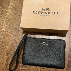 Coach leather small wristlet